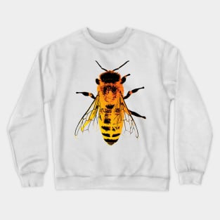 Honey Bee Bug Art Crewneck Sweatshirt